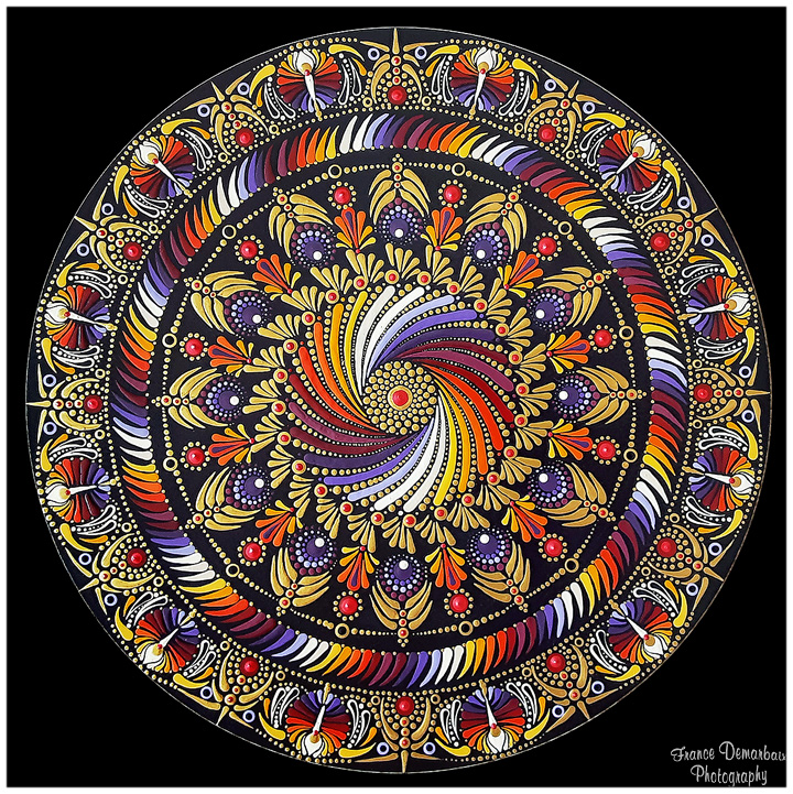 MANDALA 110 - bois 40cm diam