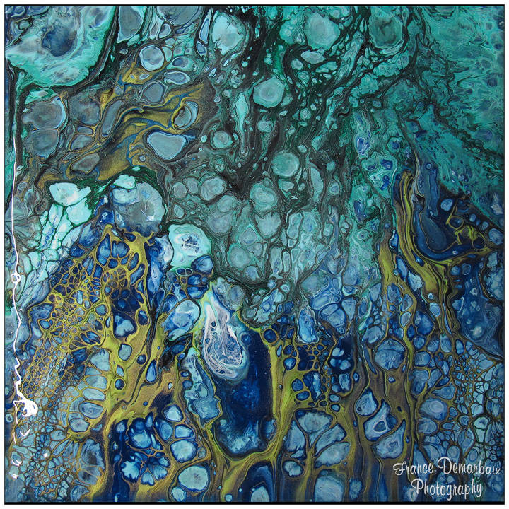 PLONGÉE SOUS-MARINE - toile 20x20cm