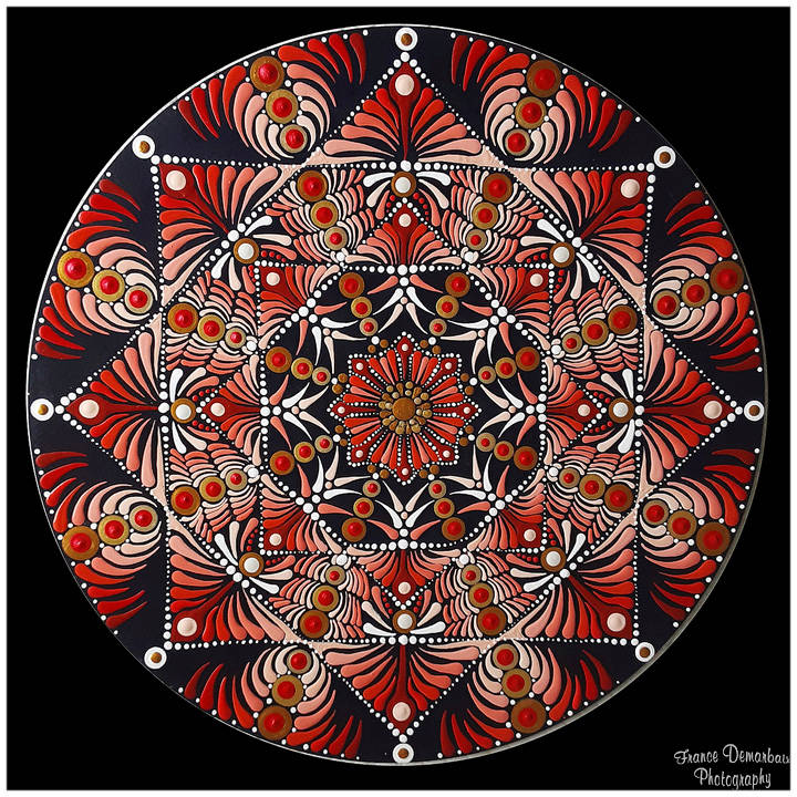 DOT MANDALA 100 - bois 30cm diam