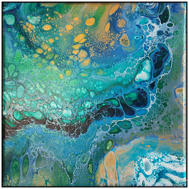 BLUE LAGOON - toile 20x20cm - NEW 2025 !