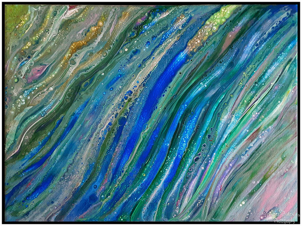 VAGUES - toile 40x30cm - NEW 2025 !