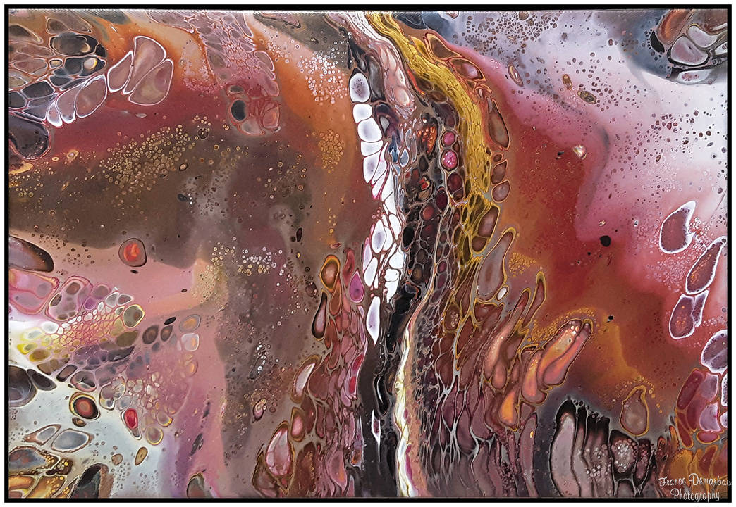 POURING 8 - toile 41x33cm - NEW 2025 !