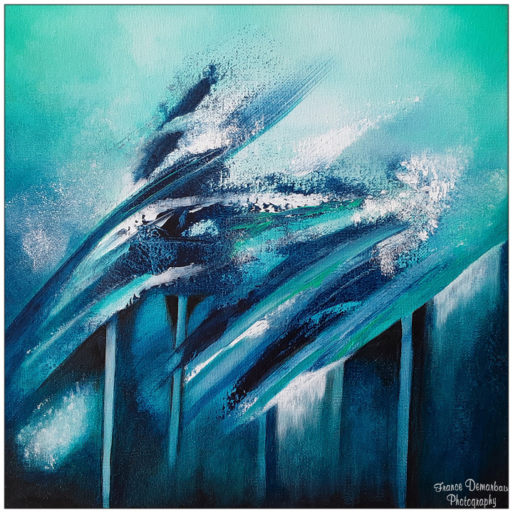 ABSTRACTION 4 - toile 30x30cm - NEW 2025 !