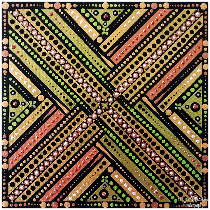 DOT ART GEOMETRY 5 - toile 30x30cm